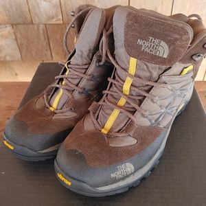 North Face brown hiking boots, size 11 men's